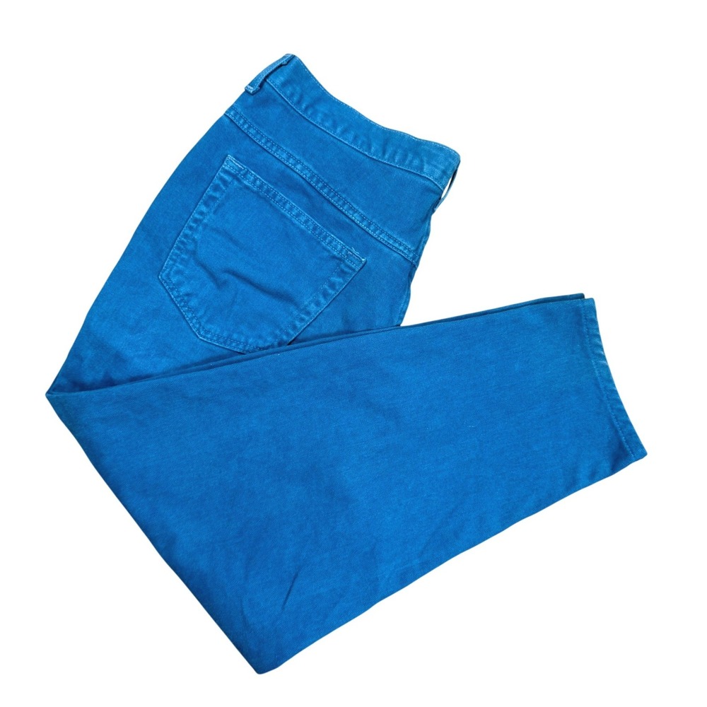 Jennifer Moore Jeanswear Womens 16WP Blue High‎ Rise Straight Leg Denim Pants